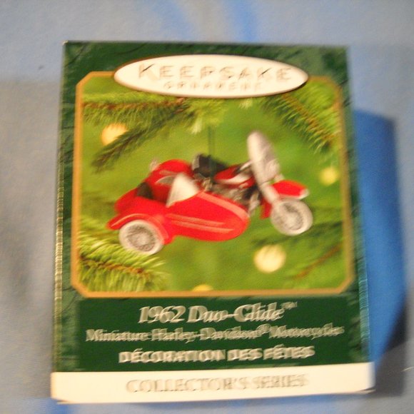 2000 Hallmark Mini Ornament Harley-Davidson - 1962 Duo Glide Motorcycle, #2 - Picture 1 of 9